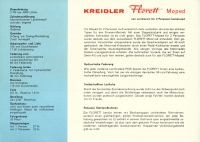 Kreidler Florett Prospekt 8.1959