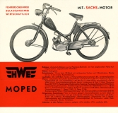 HWE Moped with Sachs Motor brochure 1950s