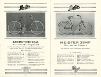 Meister Fahrrad Programm 1930