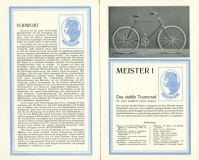 Meister bicycle program ca. 1929