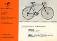 Meister Fahrrad Programm 1970