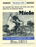 Miele Fahrrad und Motorrad Prospekt 1935