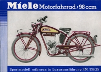 Miele motorcycle brochure 1937