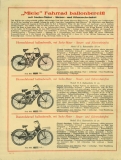 Miele Fahrrad mit Sachs Motor Prospekt 1931