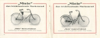 Miele Fahrrad Programm ca. 1928