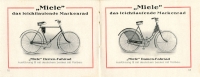 Miele Fahrrad Programm ca. 1928