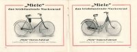 Miele bicycle program ca. 1928