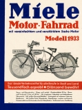 Miele Motorfahrrad Prospekt 1933
