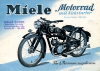 Miele motorcycle brochure 1952