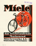 Miele Fahrrad Programm 4.1928