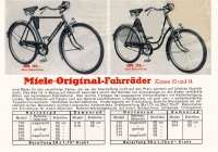 Miele Fahrrad Prospekt 1938