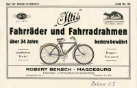 Iltis Fahrrad Prospekt ca. 1932