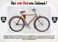 Triumph Fahrrad Prospekt 1930er Jahre