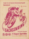 Programm Int. Sachsenringrennen 17.8.1958