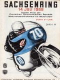 Program Int. Sachsenringrennen 14.7.1968