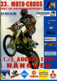 Programm Hänchen / Lausitz Moto-Cross 1.8.1998