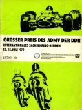 Programm Int. Sachsenringrennen 13.7.1979