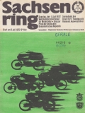 Programm Int. Sachsenringrennen 9.7.1972