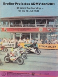 Program Int. Sachsenringrennen 10.7.1987