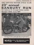 Program 23rd Branbury Run 20.6.1971