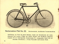 NSU bicycle program 1911