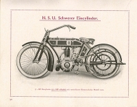 NSU motorcycle program 1912