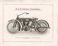 NSU motorcycle program 1912