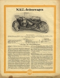 NSU motorcycle program 1919/20