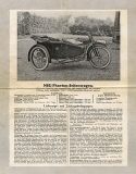 NSU motorcycle program 1921