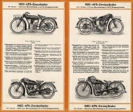 NSU motorcycle program 1926