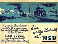Preview: NSU 200 ccm Einzylinder Prospekt 1928 Preview: NSU 200 ccm Einzylinder Prospekt 1928