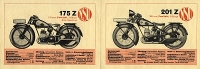 NSU motorcycle program 1931