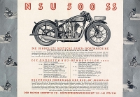 NSU 500 ccm SS  brochure 1931