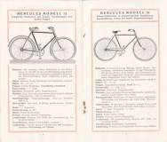 Hercules Fahrrad Programm 1920er Jahre