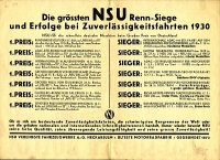 NSU Plakat Tom Bullus 1931