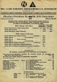 NSU bicycle pricelist 10.1932