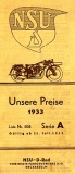 Preview: Unsere Preise NSU-D Serie A 23.7.1933 Preview: Unsere Preise NSU-D Serie A 23.7.1933