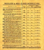 Preview: Unsere Preise NSU-D Serie A 23.7.1933 Preview: Unsere Preise NSU-D Serie A 23.7.1933