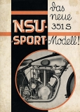 NSU 351 S Prospekt brochure 1934