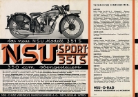 NSU 351 S Prospekt 1934