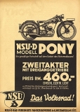 Preview: NSU Pony 200 Prospekt 1935 Preview: NSU Pony 200 Prospekt 1935