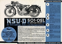 Preview: NSU 501 OSL Prospekt 1935 Preview: NSU 501 OSL Prospekt 1935