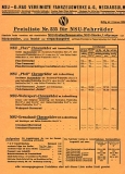 NSU Preisliste Fahrrad 1.2.1936