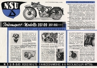 Preview: NSU 351 OS und 351 OSL Luxus Prospekt 1936 Preview: NSU 351 OS und 351 OSL Luxus Prospekt 1936
