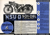 Preview: NSU 501 OSL Prospekt 1936 Preview: NSU 501 OSL Prospekt 1936