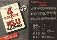 Preview: NSU 4 Vorzüge der NSU-Maschinen Prospekt 1936 Preview: NSU 4 Vorzüge der NSU-Maschinen Prospekt 1936