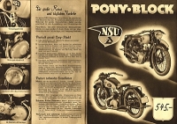 NSU 201 Pony Block Prospekt 1937