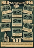 NSU Motorrad Programm 1938