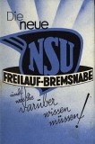 Preview: NSU Freilauf-Bremsnabe Prospekt 1930er Jahre Preview: NSU Freilauf-Bremsnabe Prospekt 1930er Jahre