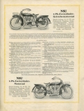 NSU motorcycle program 1923